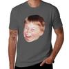 Little Kid Redhead Fat Laughing Mocking Funny Meme Face Classic TShirt Basic Short Sleeve Cotton Blend TShirt