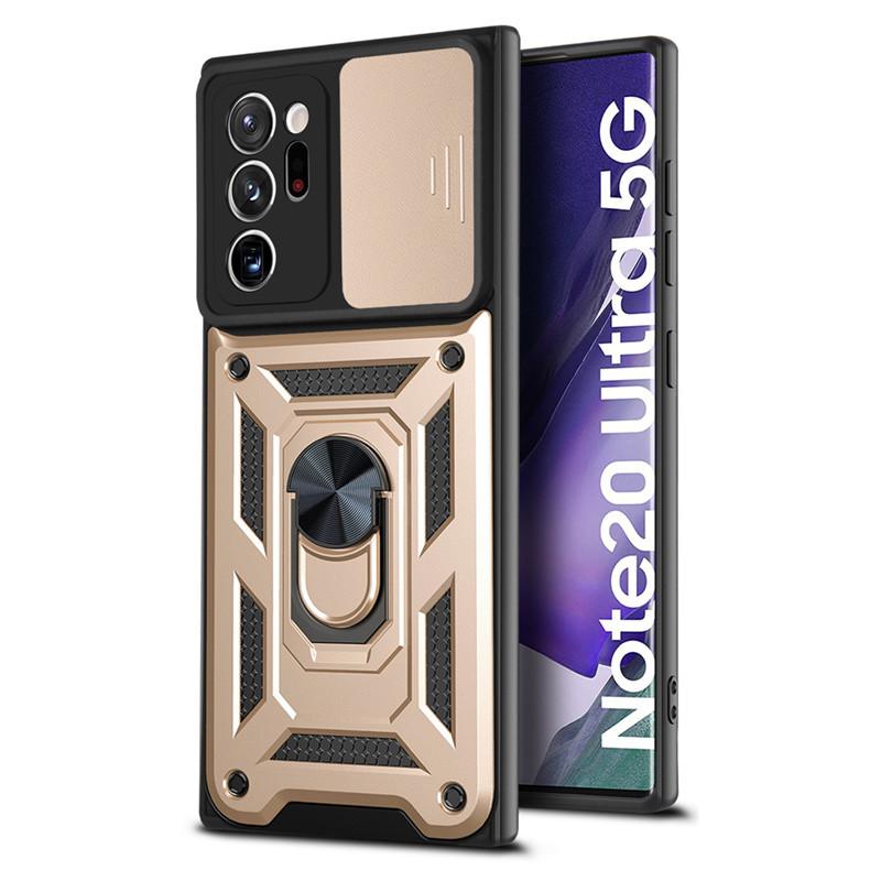 Suitable for Samsung A72 Sergeant Ring Bracket Mobile Case S21FE Swing Arc Window Car Magnetic Suction Case