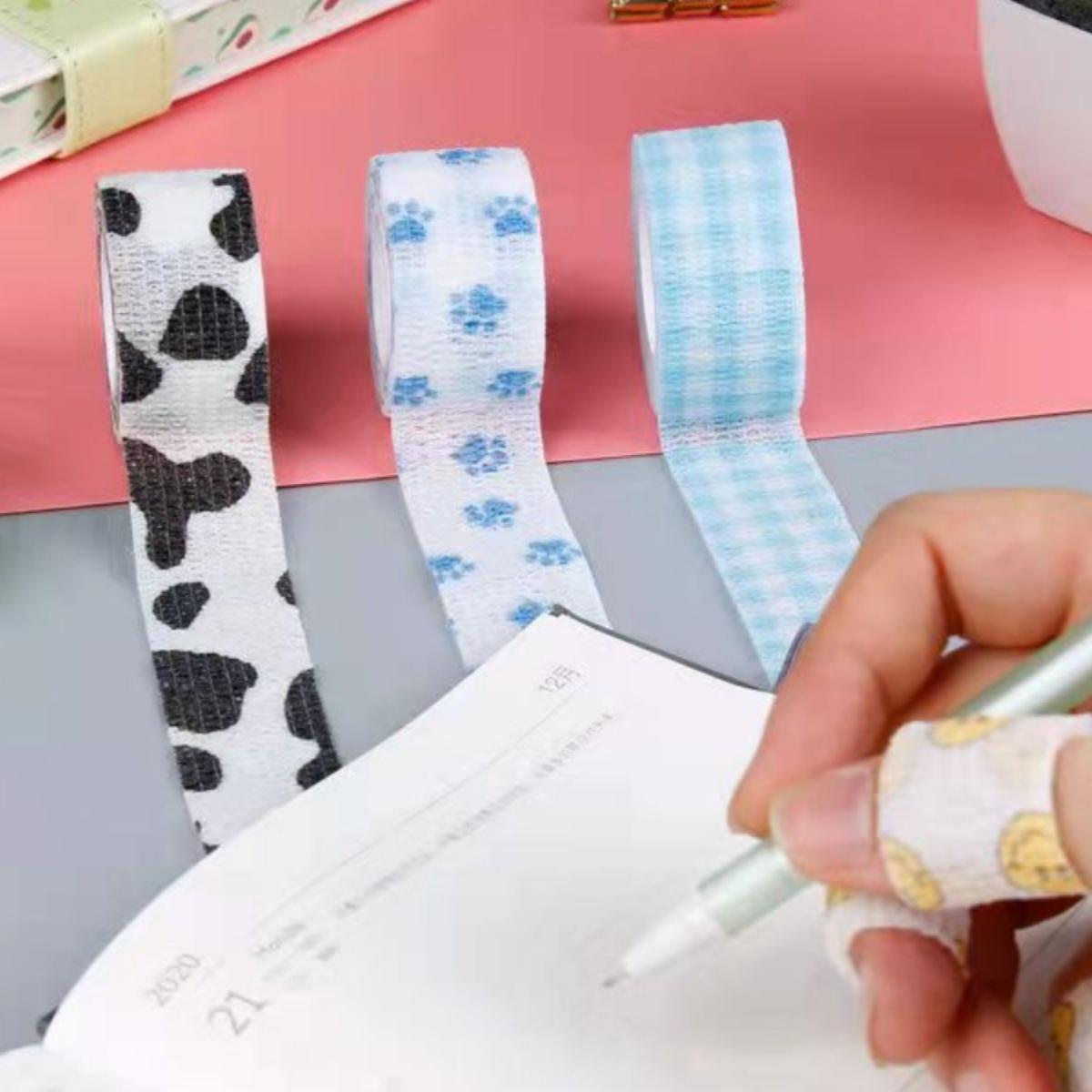 

Cute Finger Bandage Tape: Anti-Callus, Anti-Wear Learning Protector Sleeve for Students 2 Rolls Random