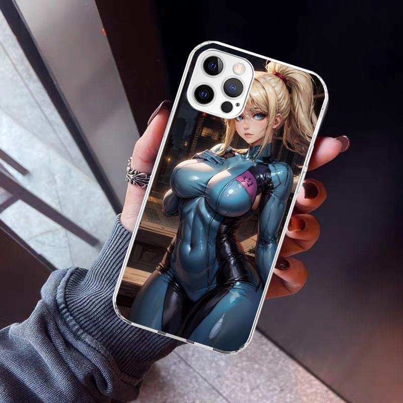 Game M-Metroids Phone Case For iPhone 17 Air 11 13 Mini 14 15 Plus 16 12 Pro Max 16E SE 7 8 Pattern Soft TPU Back Cover  13 12 M