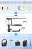 Musejoy rotating headphone includes drink headphone headset headphone hook cup holder cups up to 360-degree stand, holder, hanger, stand, hanger,
