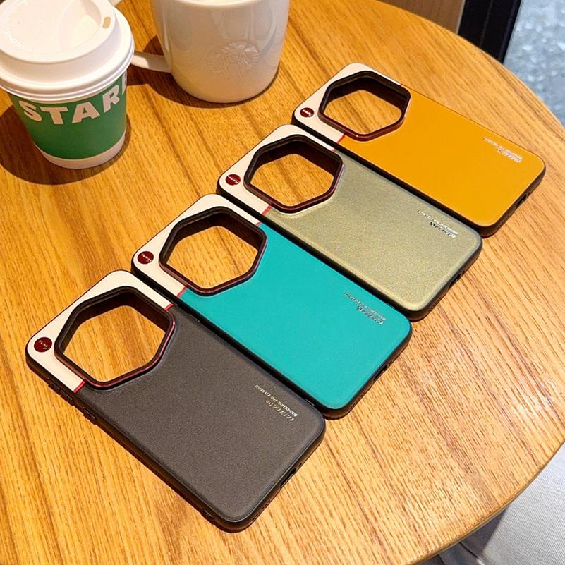 Double Pigment Leather Lens Raised Protective Lens Case For Honor Magic7 RSR Porsche Design Magic 7 Pro 6 Pro Protection Cover