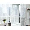 Embroidered Lace Window Curtain Gauze Knitted Jacquard Curtain Drapes