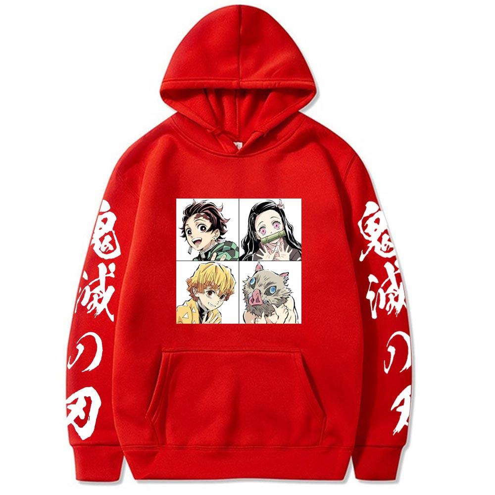 Japanese Animation Hoodie Men Women Sweatshirt Print Unisex Streetwear Hip Hop Style Autumn Winter Fashion Clothes
