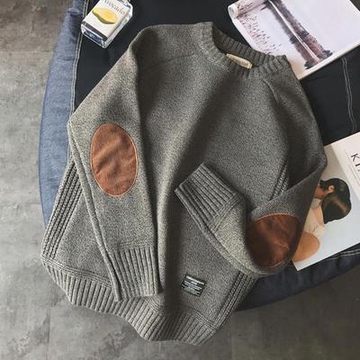 Men's Autumn/Winter Loose Fit Round Neck Sweater, Korean Style Trend, Plus Size, Unisex Japanese Couple Jacket Sweater