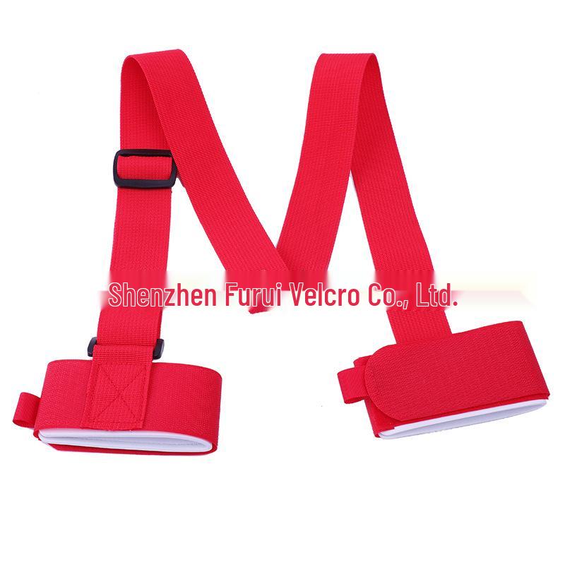Handheld Double Snowboard Bindings and Ski Board Protection Straps with Shoulder Strap