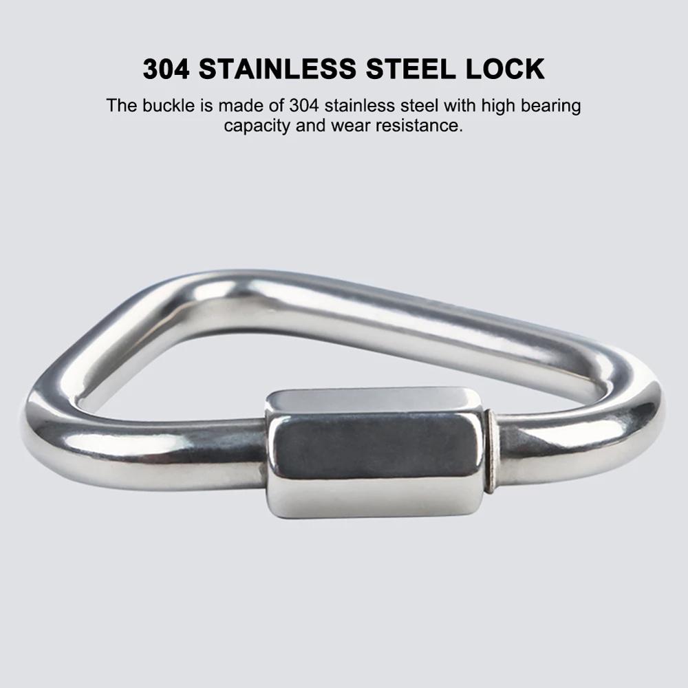 Buckle Mountaineering Snap Clip Fast Hook Triangle Carabiner Climbing Buckle Safety Connection Lock