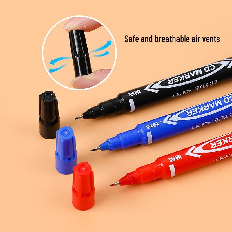 Quick-Drying, Waterproof Double-Ended Marker: Oil-Based, Non-Erasable, Water-Based Art & Logistics CD Pen