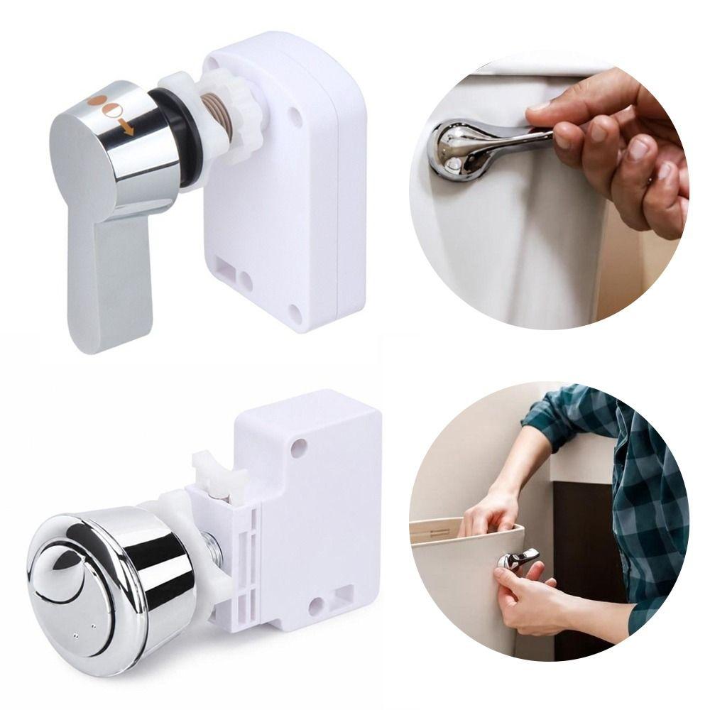 Cable Operated Toilet Flush Button Adjustable Toilet Flush Replacement Water Tank Accessory