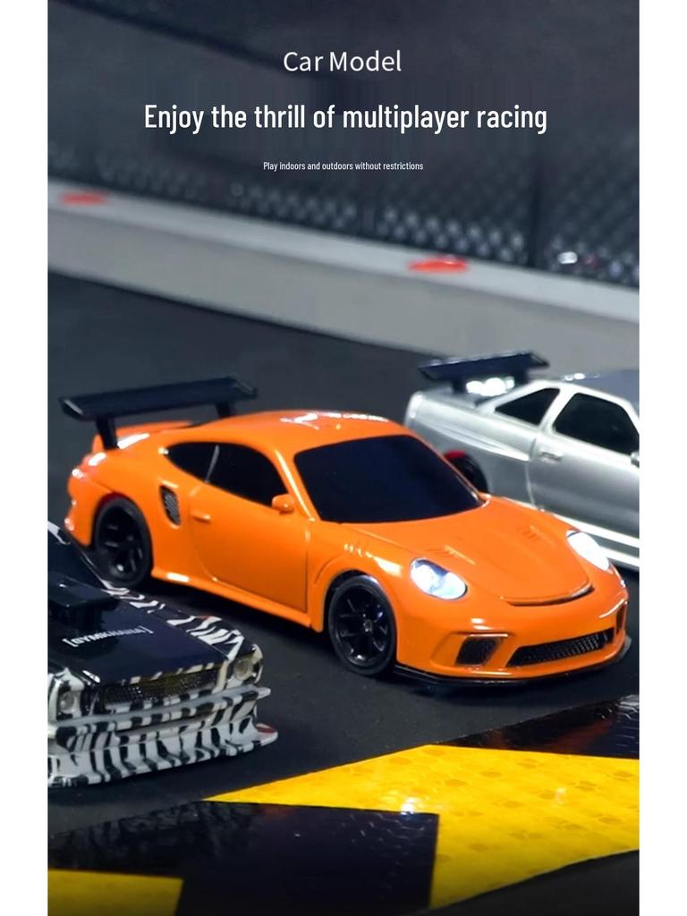 1:43 Scale Four-Wheel Drive Drift RC Car, Rechargeable Electric Mini Racing Toy for Kids