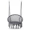Stork's Nest Swing Hanging Chair Garden Boho for Home Garden 120cm - gray