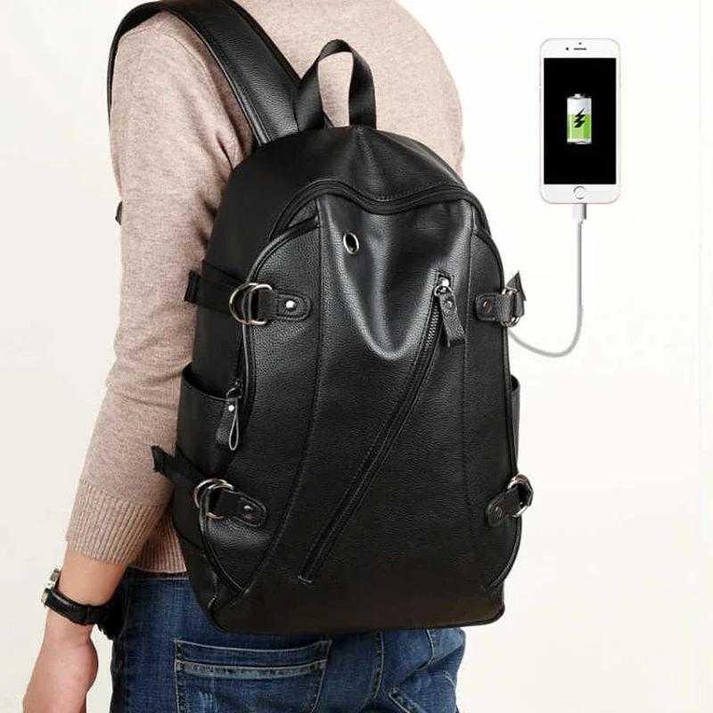 Men's Backpack Travel Casual Fashion Students School Bag Large Capacity Bag Brand  Leather Backpacks Laptop Backpack