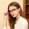 New Fashion Half Frame Reading Glasses Men Trendy Correction Eyewear Women Anti Blue Light Prescription Eyeglass +1.0 +1.5 +2.0