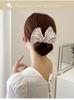 Women's Bow-shaped Hairpin Device Sweet and Lovely Hairpin Fast Hair Bun Hair Styling Tools Braid Hair Accessories