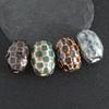 Ceramic Hammer Pendant Necklace with Large Hole Beads - Handmade DIY Jewelry Accessory.