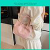 Pu Pleated Design Shoulder Bag For Women Summer Fashion Minimalist Daypack With Magnetic Closure
