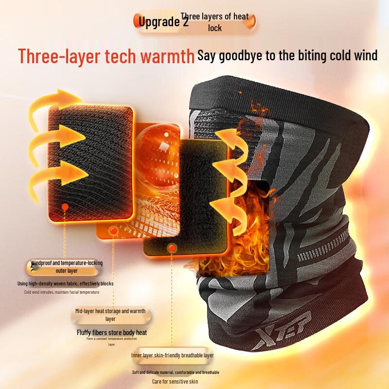 XTEP Cycling Winter Face Mask and Neck Warmer