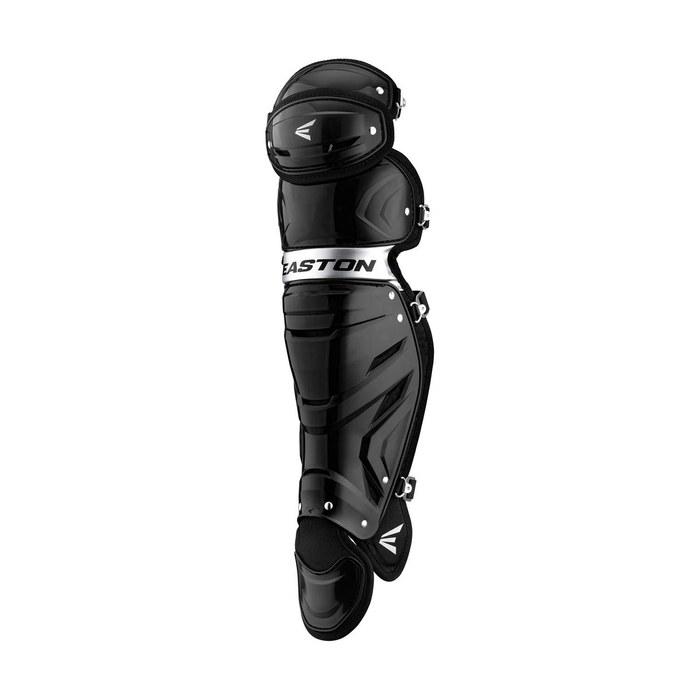 Easton Baseball Adult Gametime Catcher Leg Guards GMETMELGA Black