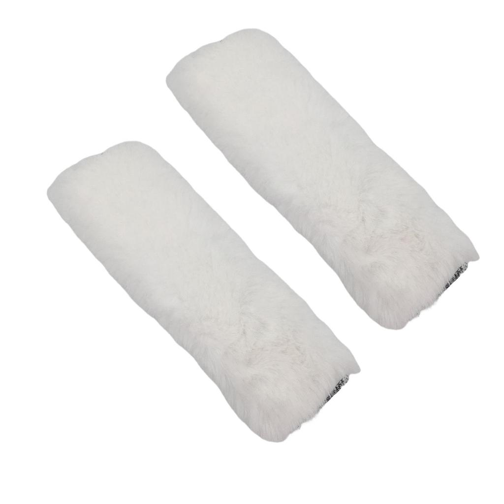 2 Pieces Auto Seat Belt Cover Comfortable Car Neck for Child White