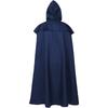 Nouveau Manteau à Capuche Long Rouge Gothique Printemps et Automne pour Hommes et Femmes, Bleu/Vert Médiéval Vintage Vêtement COS Cape Unisexe