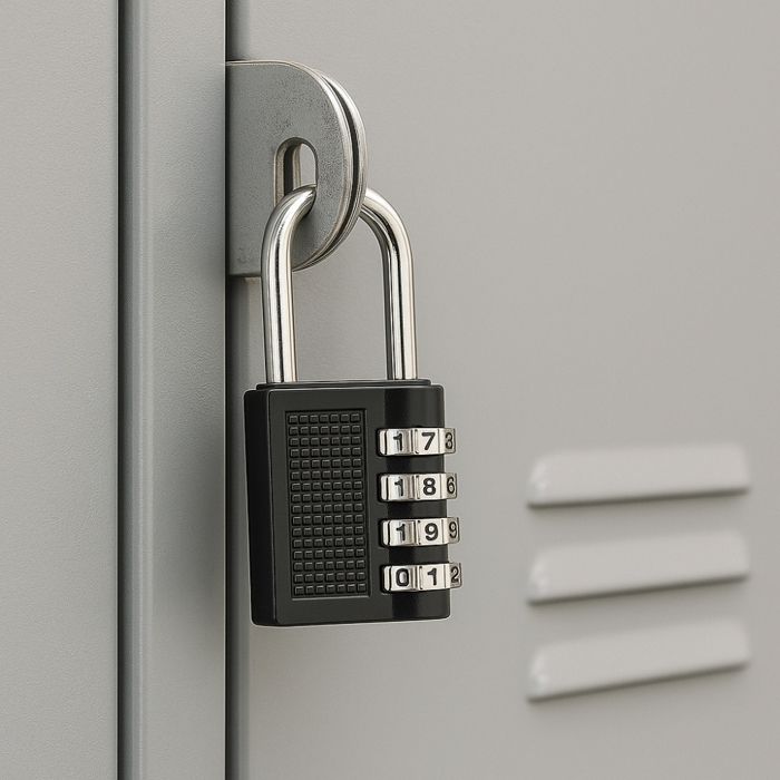 4-Digit Combination Padlock - BOXBRICO - Secure - Compact - Durable - Versatile