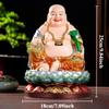 Harz Maitreya Buddha Statue Chinesischer Stil Buddha Statue Ornament Haushalt Verehrte Statue Heimdekoration Wohnzimmer Dekoration