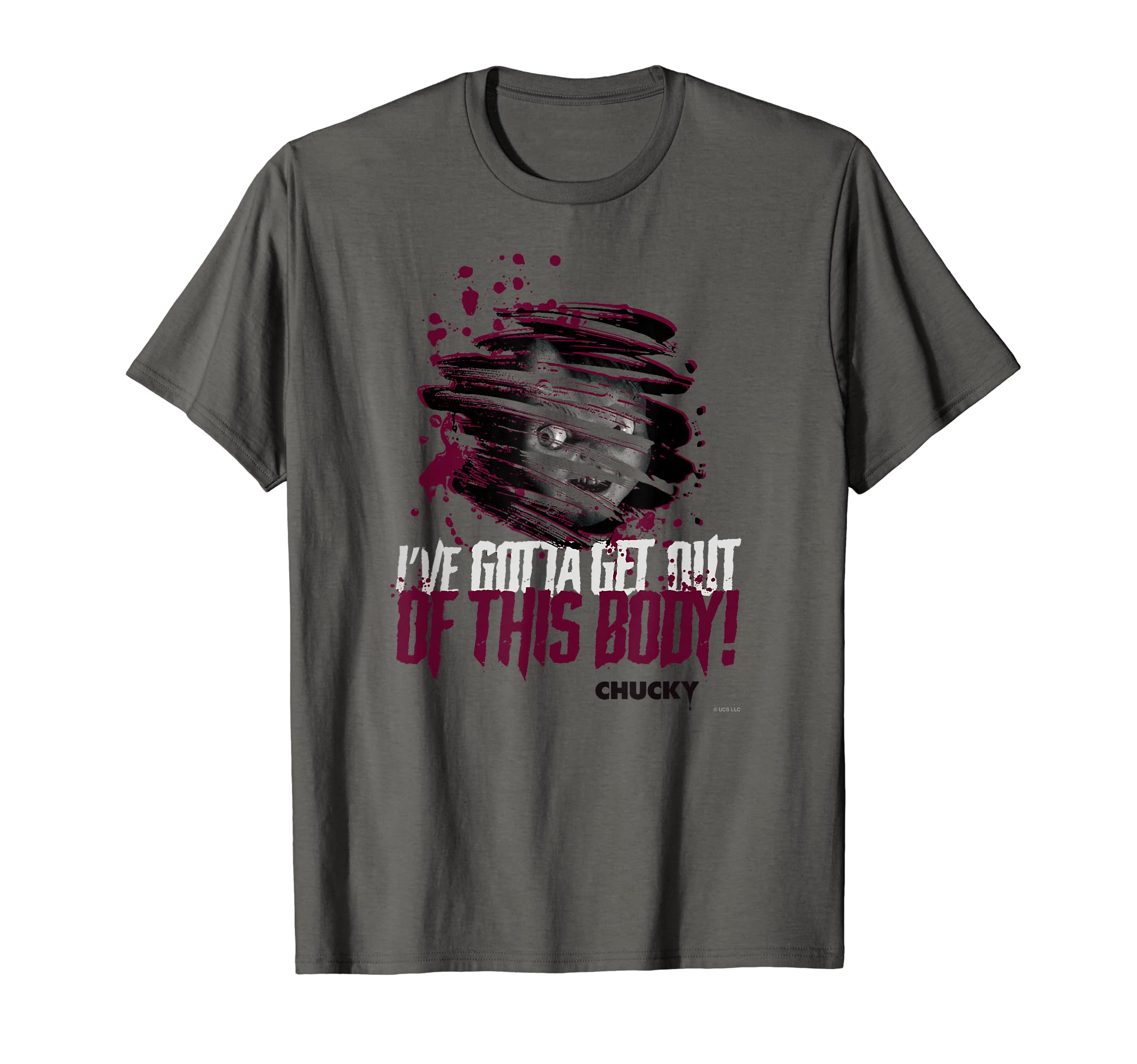 

Chucky I VE GOTTA GET OUT OF THIS BODY! T-shirt