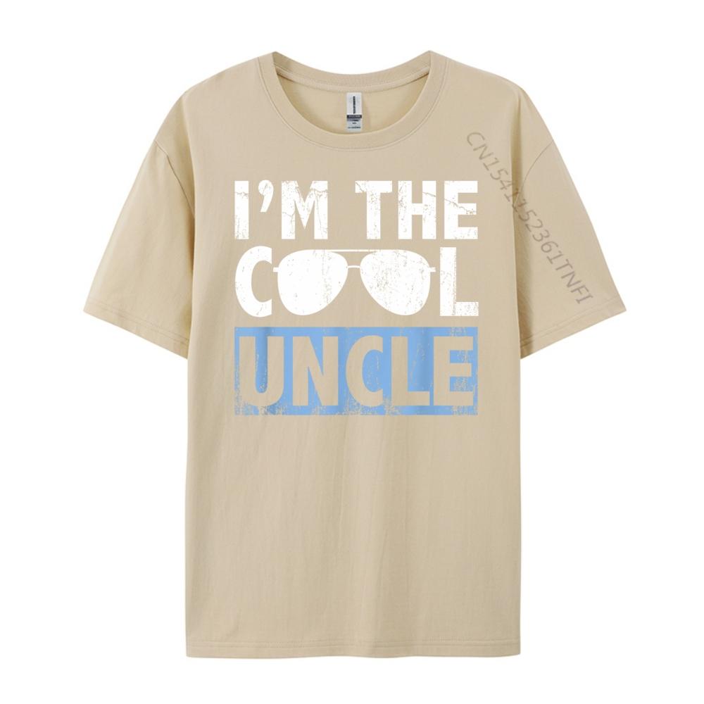 Im The Cool Uncle Shirt Gifts White T Shirt Men Streetwear