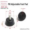 M8 Adjustable Anti-Slip Rubber Foot Pad for Furniture & Fitness Equipment