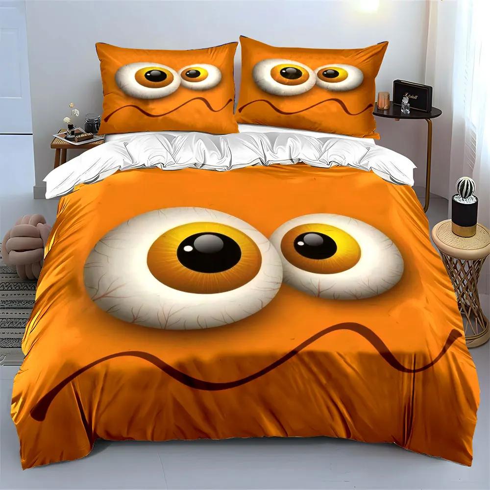 "Creative Eyeball Themed Set" Multiple sizes kid's and adults' bedroom Exquisite 3PC bedding set gift
