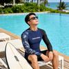 Mens UV Protection Long Sleeve Rash Guard Snorkeling Diving Surfing Swimming Outdoor Water Sports