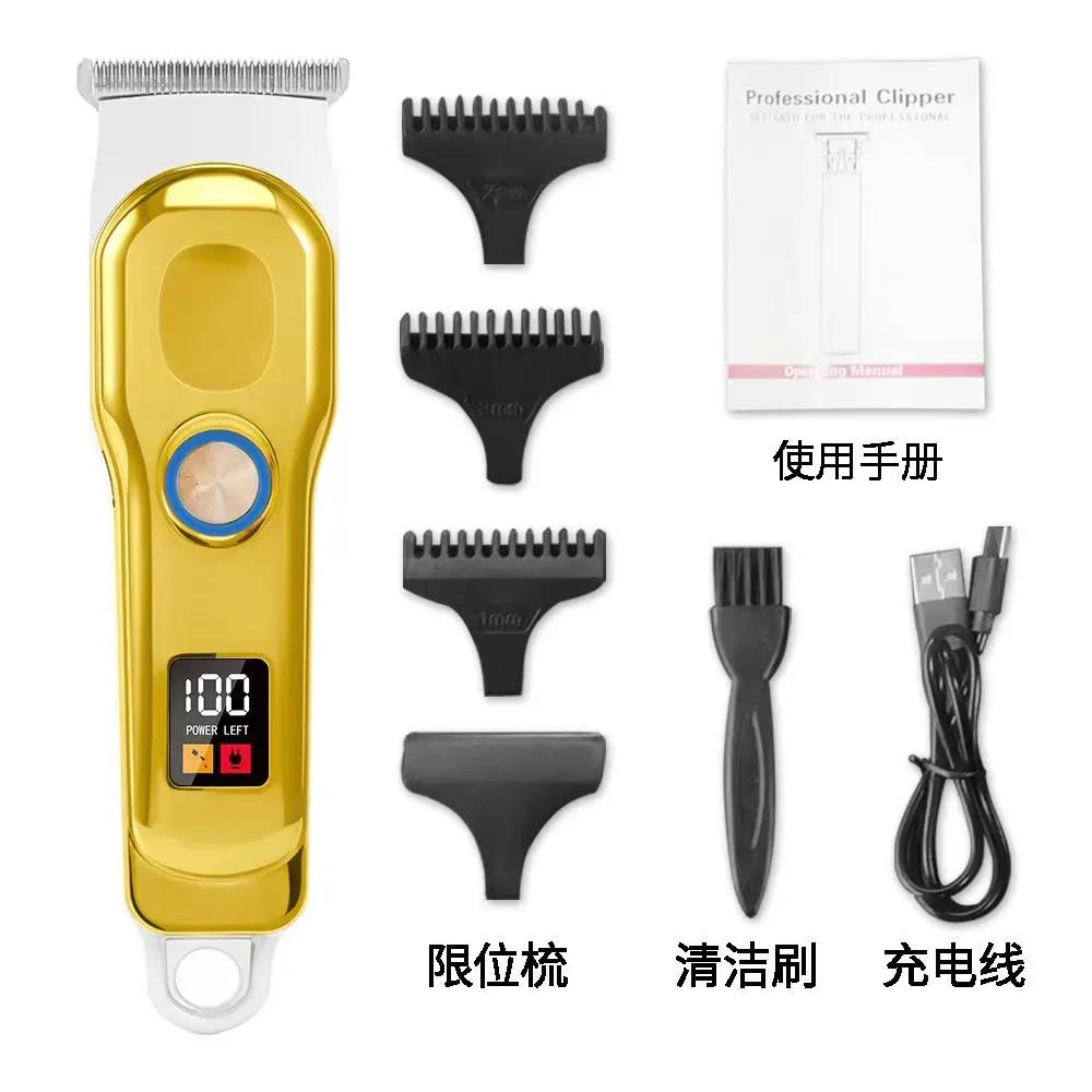 Professional Hair Clipper Rechargeable Electric Trimmer For Men Beard Kids Barber Cutting Machine Haircut LED Screen Waterproof