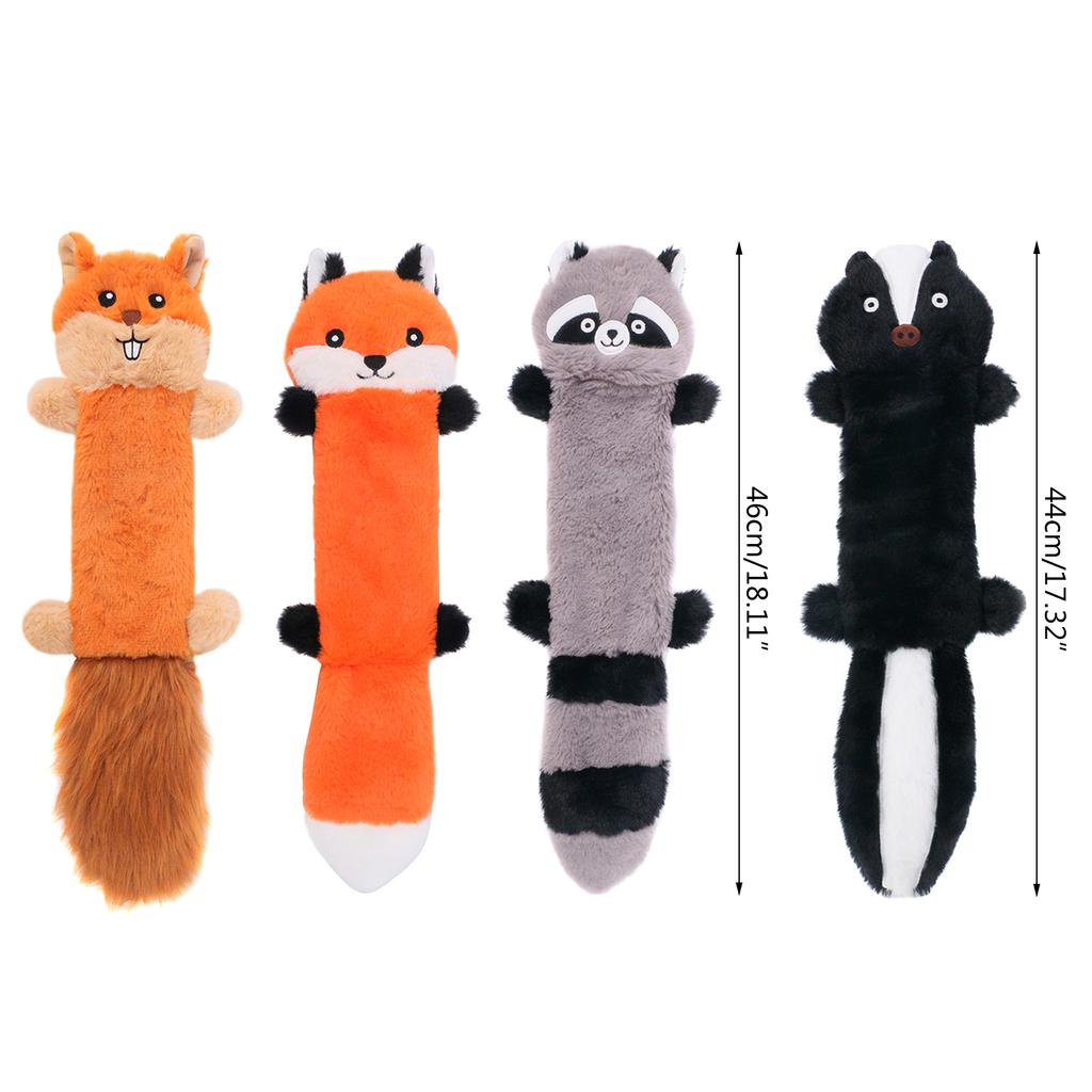 Krásná hračka pro psy ve tvaru zvířete, interaktivní plyšová hračka pro psy ve tvaru přetahované pro středně velké psy