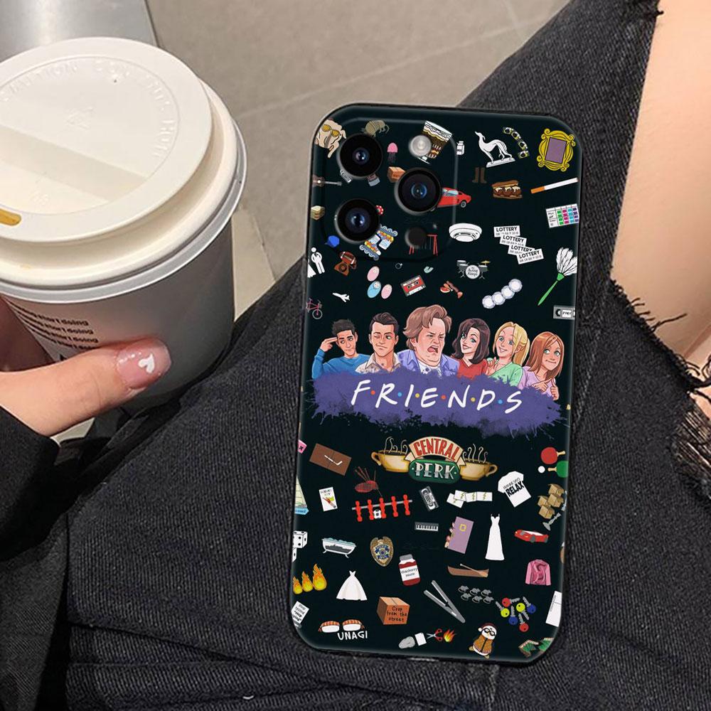 Coffee Friends TV Show Cover Phone Case For Iphone Apple 17 AIR 16E 16 15 14 13 12 11 Pro XR Max 8 7 Plus TPU Case Funda Shell