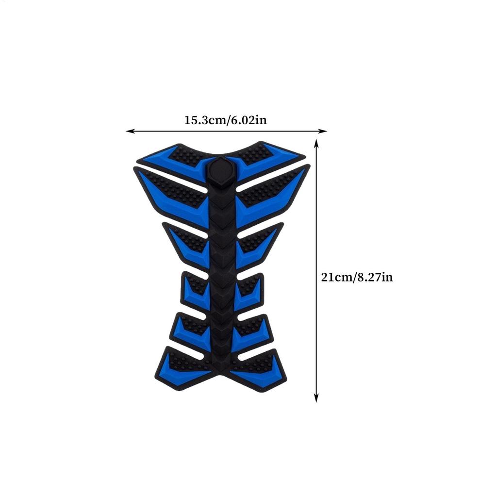 Motorcycle Decals 3D Fish Bone Design Adhesive Oil Tank Decals For Adults Oil Tank Street Car Modification Accessories