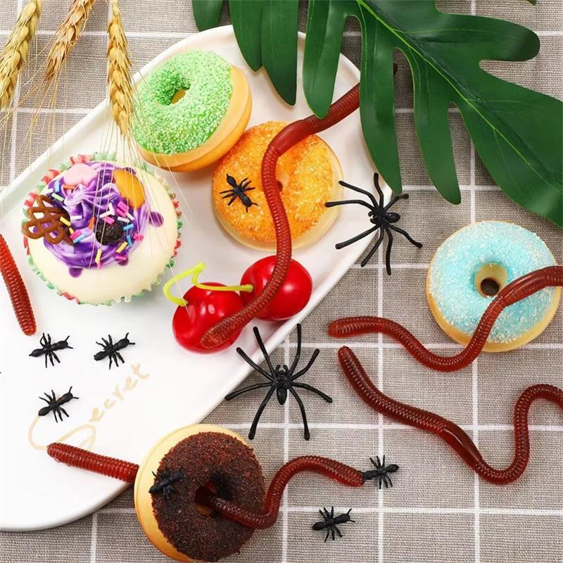 Red Worm Lure Lifelike Silica Gel Fishy Artificial Red Worm Earthworm Bait Submerge Simulation Lure Pesca Prank Earthworm Plaything
