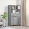 Sideboard 2 pcs Grey Sonoma 81 x 36 x 150.5 cm Particleboard