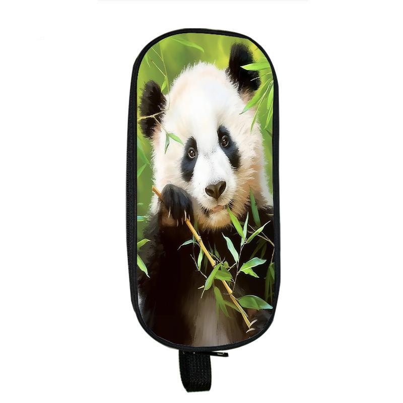 Capybara Cat Dog Pencil Cases Horse Tiger Panda Pencil Bag Wolf Pouch Holder Box for Girls Office Student Stationery Organizer School Supplies
