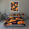 Pizza-themed design. Bedding Duvet cover sets Duvet covers Pillowcases gifts (1 * Duvet Cover 2 * Pillowcases, without duvet insert)