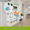 Magnetic Blackboard Sticker for Kids' Drawing and Writing Practice, Home Corridor Wall Graffiti Board