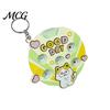 Colorful Keychain Pendant Pendant, Cartoon Macaron Patterns Key Chain with Metal Ring, Press Spin Dice Wheel Mini Games Educational Toy, Portable