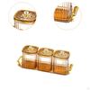 Candy Dishes with Lids, Divided Serving Dishes, Seasoning Box Set for Dried Fruit Nut Holiday