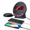 Loud Alarm Clock With Bed Shaker Vibrating Alarm Clock With Flash Light Brightness Adjustable Snooze Dual Alarm Setting Usb