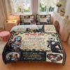 3pcs My Only Love Jack and Sally Printed Bedding Set, Soft and Comfortable Quilt Cover for Bedroom, Guest Room F067