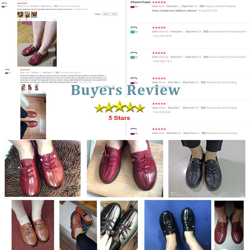 Black Loafers Genuine Leather Sneakers for Women 2024 Flat Heel Women's Autumn Shoes Ladies Cowhide Moccasin Woman Flats