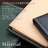 ABIES Prism Leather Bifold Pass Case with Flap, Made in Japan (Cross-grain Embossed Cowhide Leather), Black