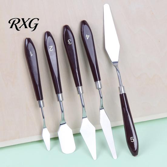 Artistic Scraper Oil Painting Scraper, Stainless Steel with Wooden Handle Palette Cutter, Paint for Evenly Mixed Art Spatula, Acrylics And Tools
