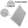 2pcs Silver Cooker Hood Filters Metal Mesh Extractor Vent Filter Home Kitchen Range Hood Stainless Grease Filter Kitchen Tools