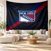 New York Rangers Wall Tapestry, Soft Fabric Wall Hanging, Decorative Backdrop For Bedroom Home Wall Art