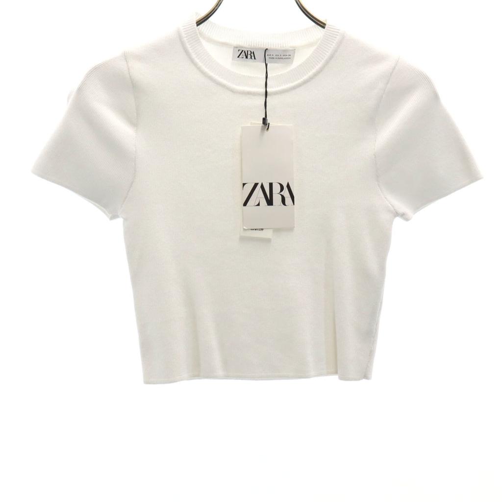 Zara Unused Short Sleeve Cut S White Women Used